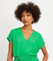 Blusa em Viscose com Decote V - 1