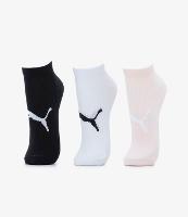Kit 03 Meias Cano Baixo em Algodão com Textura Canelada Puma - 1