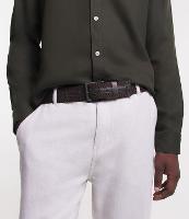 Cinto Texturizado com Fivela Quadrada e Detalhes em Pu - 1