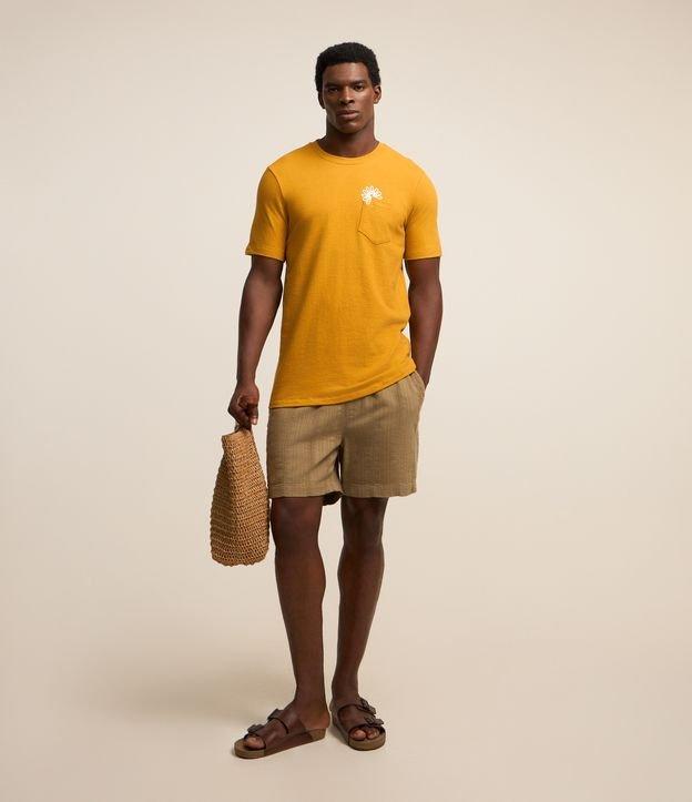 Bermuda em Algodão com Textura de Listras - 4