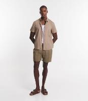 Bermuda em Algodão com Textura de Listras - 1