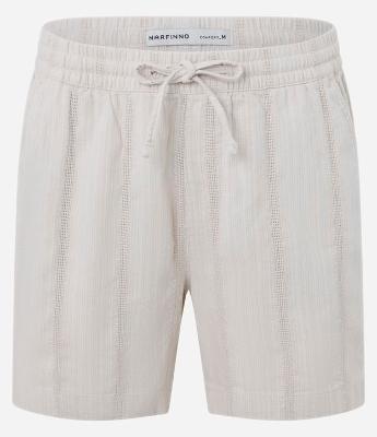 Bermuda em Algodão com Textura de Listras