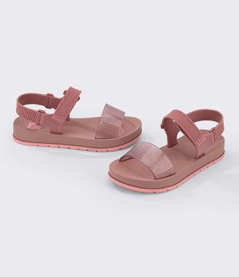 Sandália Infantil Injetada com Glitter e Velcro Zaxy - Tam 28 ao 32