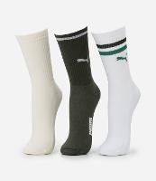 Kit 03 Meias Cano Alto Esportiva em Algodão Puma - 1