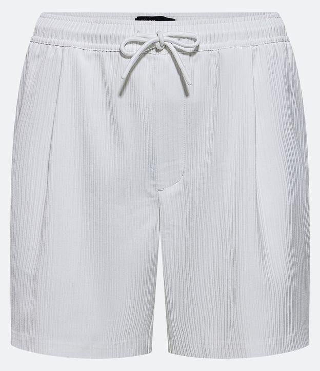 Bermuda com Cós Elástico e Textura Canelada - 2