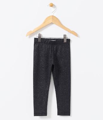 Calça Legging Infantil com Glitter - Tam 1 a 5 anos