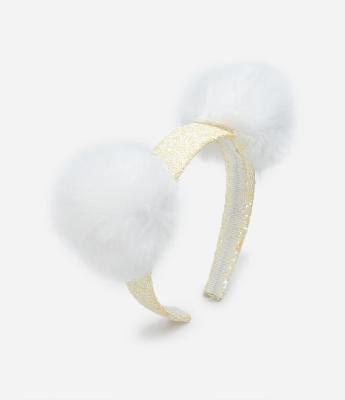 Tiara Infantil com Pompons