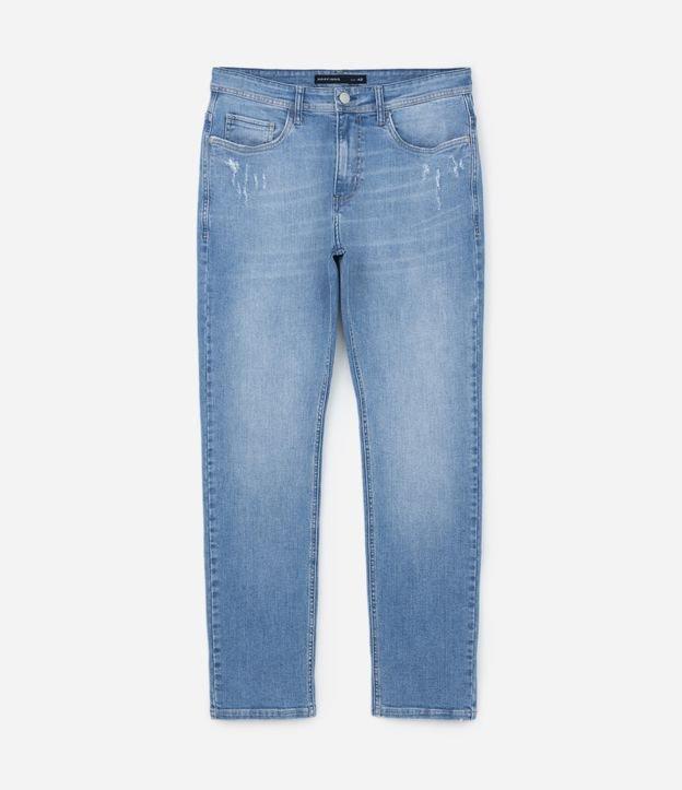 Calça Slim Jeans Básica com Elastano e Pequenos Puídos - 2