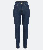 Calça Skinny Jeans com Pespontos Contrastantes e Botões na Barra - 2