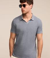 Camiseta Polo Comfort em Algodao Texturizado com Manga Curta - 3