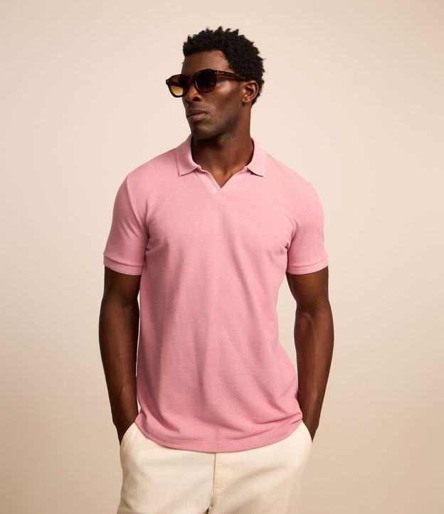Camiseta Polo Comfort em Algodao Texturizado com Manga Curta - 2