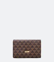 Carteira Envelope Média com Estampa de Triângulo - 1