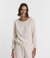 Blusa em Viscose com Amarração na Barra - 1