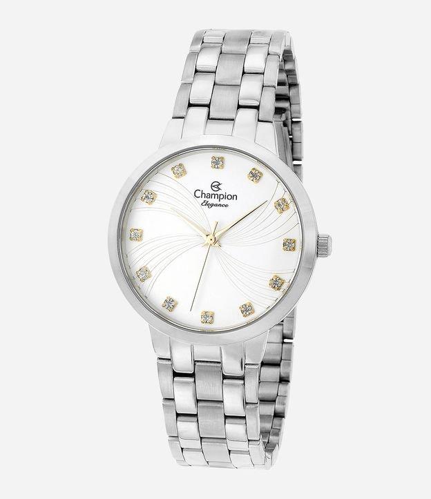 Kit Relógio Champion Analógico com Pulseira e Caixa em Aço CN24084I - 1