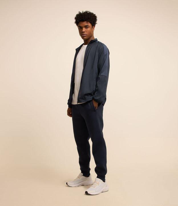 Calça Esportiva Básica em Moletom com Forro - 1