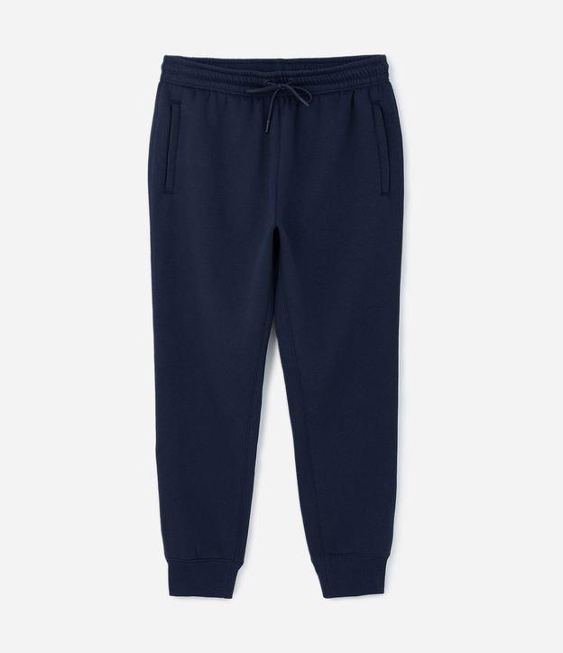 Calça Esportiva Básica em Moletom com Forro - 2