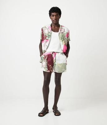 Bermuda em Viscose com Estampa Floral