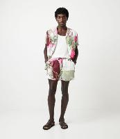 Bermuda em Viscose com Estampa Floral - 1