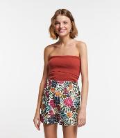 Blusa em Tricô Tomara que Caia e com Pala Virada - 1