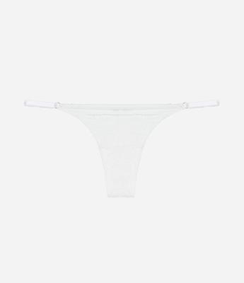 Calcinha String Fio com Renda Floral