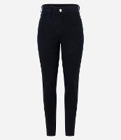 Calça Skinny Básica em Sarja com Cintura Média e Bolsos - 2