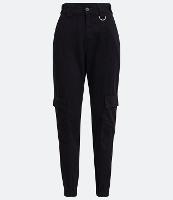 Calça Jogger Cintura Alta com Detalhe de Fivela e Bolsos Cargo - 1