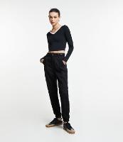 Calça Jogger Cintura Alta com Detalhe de Fivela e Bolsos Cargo - 2