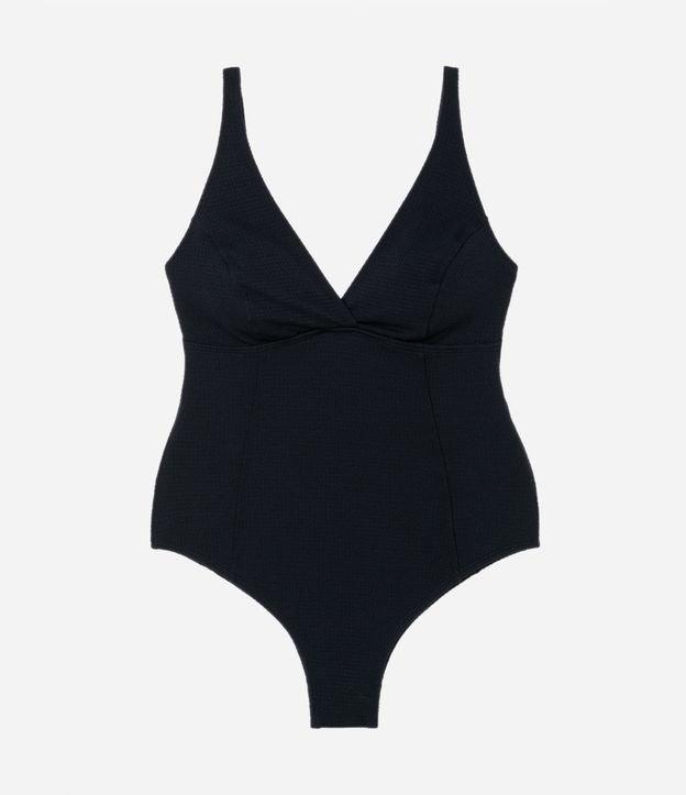 Maiô Triangular em Poliamida com Decote V e Alça Regulável - 2