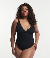 Maiô Triangular em Poliamida com Decote V e Alça Regulável - 1