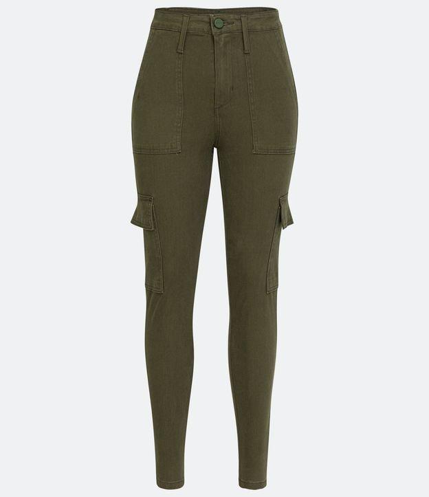 Calça Cargo em Sarja com Elastano - 1