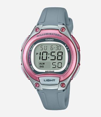 Relógio Casio Digital com Pulseira em Silicone e Caixa em Policarbonato LW 203 8AVDF