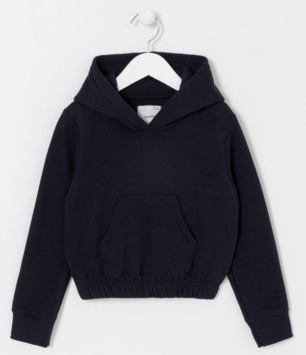 Blusão Infantil em Moletom com Capuz e Bolso Canguru - Tam 5 a 14 anos - 1