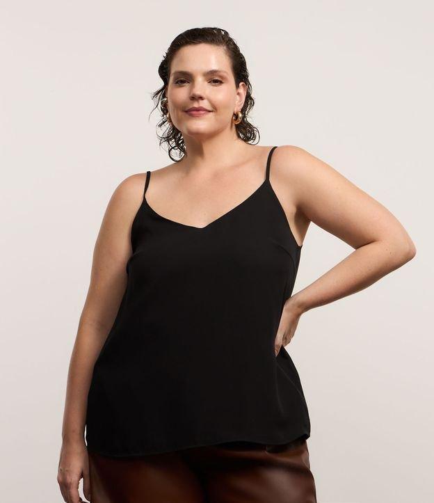 Blusa Regata Básica em Crepe Curve & Plus Size - 2