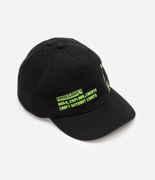 Boné Infantil Aba Curva com Estampa do Minecraft - 1