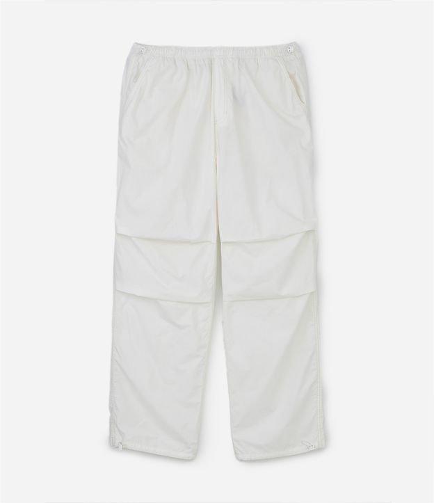Calça Parachute em Sarja com Regulador no Cós e Recortes - 2