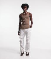 Calça Parachute em Sarja com Regulador no Cós e Recortes - 1