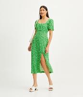 Vestido Midi em Viscose com Manga Curta e Estampa Floral - 1