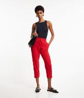 Calça Fluida com Cós Elástico e Amarração - 1