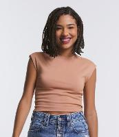 Blusa sem Manga em Ribana com Textura Caneladinha - 1