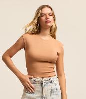 Blusa sem Manga em Ribana com Textura Caneladinha - 3