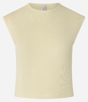 Blusa sem Manga em Ribana com Textura Caneladinha