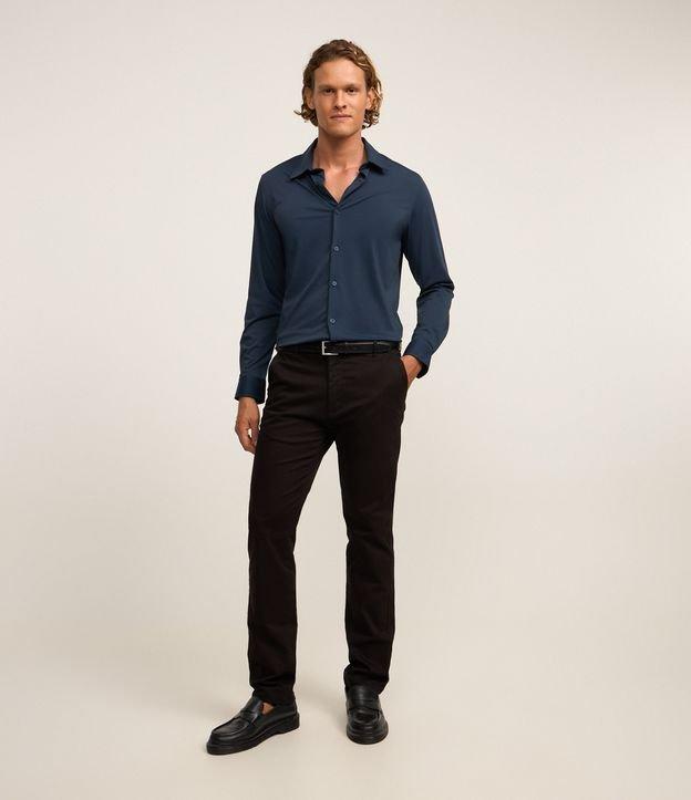 Calça Slim em Sarja com Elastano - 3