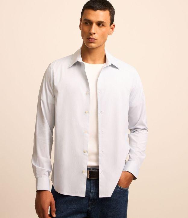 Camisa com Fibra de Bambu Maquinetada com Listras - 3