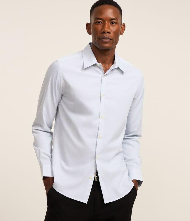 Camisa com Fibra de Bambu Maquinetada com Listras - 4