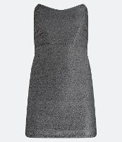 Vestido Curto em Meia Malha Metalizado com Decote Tomara que Caia - 2