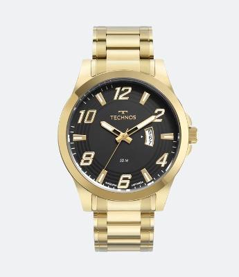 Relógio Technos com Pulseira em Aço Dourado e Caixa em Metal 2115MXZ/1P