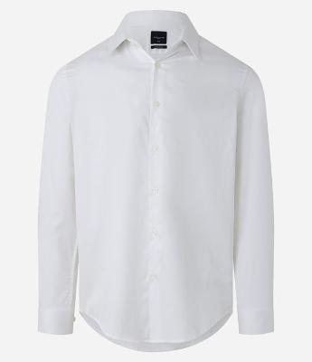 Camisa em Tricoline com Manga Longa