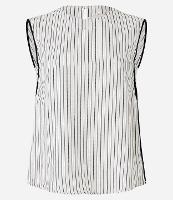 Blusa sem Manga em Viscolinho com Listras em Fio Tinto - 2