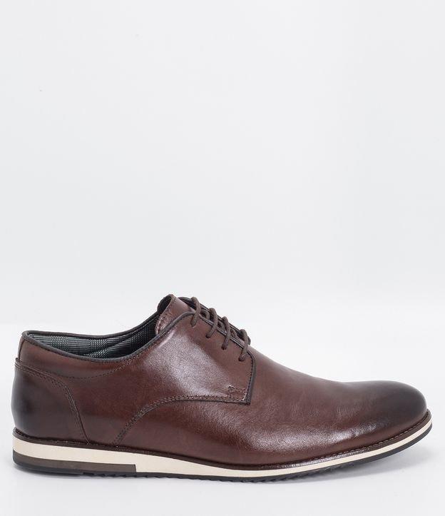 Sapato Casual em Couro com Fechamento em Cadarço - 1