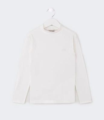Blusa Infantil Térmica com Bordado Frontal - Tam 5 a 14 Anos